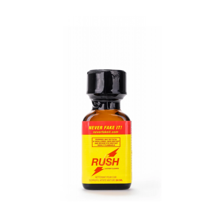 poppers leather cleaner liquid isopropyl nitrite RUSH YELLOW NEVER FAKE IT