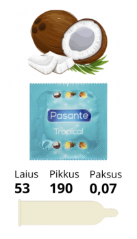 PASANTE CONDOM TROPICAL COCONUT 1PC