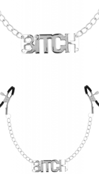 OHMAMA NIPPLE CLAMPS WITH CHAINS - BITCH