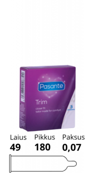 PASANTE TRIM CONDOMS 3PCS