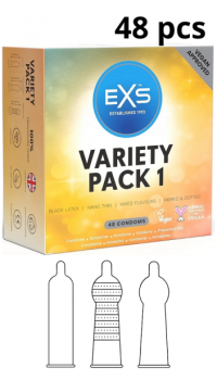 EXS VARIETY PACK 1 - 48 CONDOM