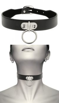 COQUETTE CHOKER WITH METAL RING