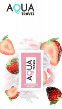 STRAWBERRY CREAM 6 ML WATERBASED FLAVORED LUBRICANT AQUA TRAVEL