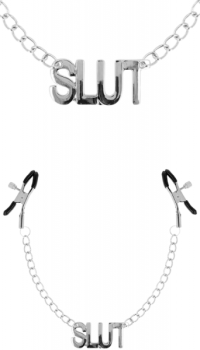 OHMAMA NIPPLE CLAMPS WITH CHAINS – SLUT