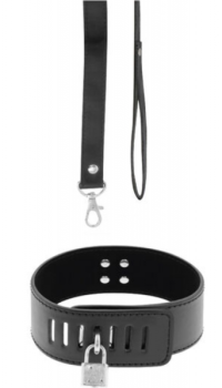 DARKNESS - BDSM COLLAR WITH PADLOCK