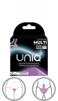 UNIQ – ULTRA THIN UNISEX LATEX FREE CONDOMS 3 UNITS