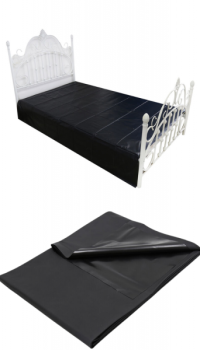 OHMAMA PVC BEDSHEET BLACK 215x130 cm