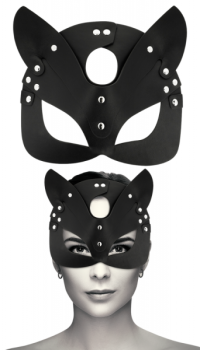 COQUETTE VEGAN LEATHER CAT MASK WITH EARS