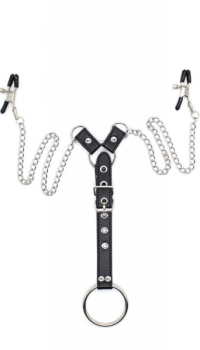 OHMAMA NIPPLE CLAMPS WITH PENIS RING