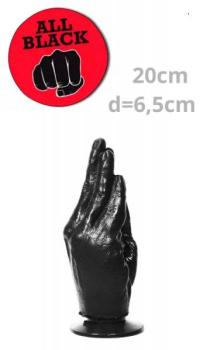 ALL BLACK - FISTING DILDO 21CM