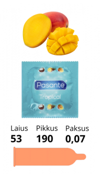 PASANTE TROPICAL CONDOM MANGO 1PC