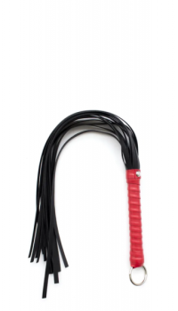 PVC FLOGGER 63CM BLACK/RED