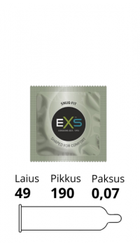 EXS SNUG FIT CONDOM 1pc