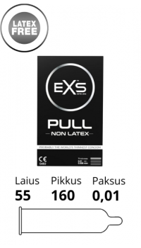 EXS PULL - ULTRA THIN NON-LATEX CONDOMS 3 tk.