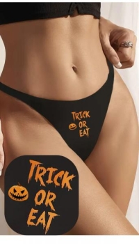 HALLOWEEN SEAMLESS THONG SIZE 38  