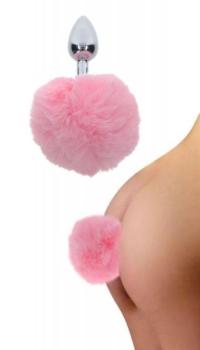 TABOOM BUNNYTAIL BUTTPLUG PINK