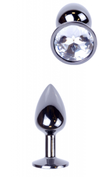 EXCLUSIVITY ANAL PLUG BLACK/WHITE SMALL