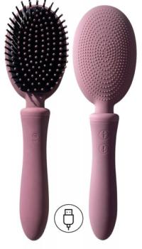 VIBRALISS VIBRATING HAIRBRUSH PURPLE WINE