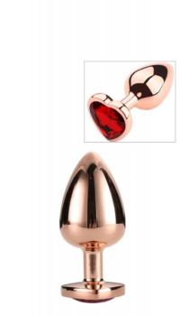 PLGZ ANAL PLUG RED HEART JEWEL 