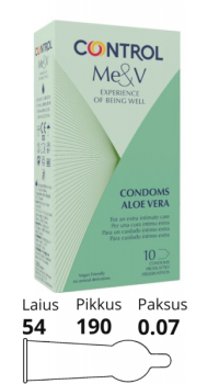 CONDOMS WITH ALOE VERA CONTROL 10tk