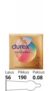 DUREX REAL FEEL LATEX FREE 3tk