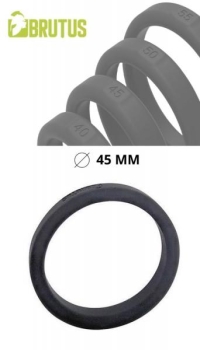 BRUTUS FLAT SLICK SILICONE COCK RING 45MM